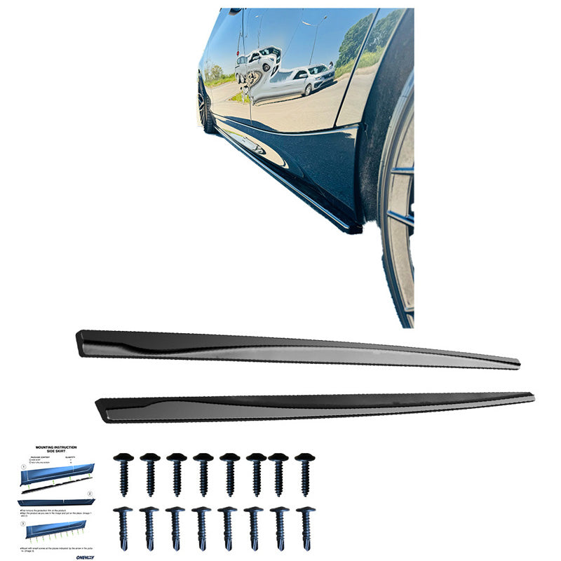 OneWay, boční prahy, leskle černá, vhodné pro BMW 1-Series F20/F21 M-Power 2011-2019