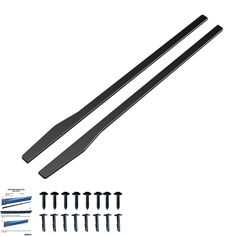 OneWay, minigonne, nero lucido, adatto a Mercedes C-Class W205 Sedan/Kombi 2015-2021
