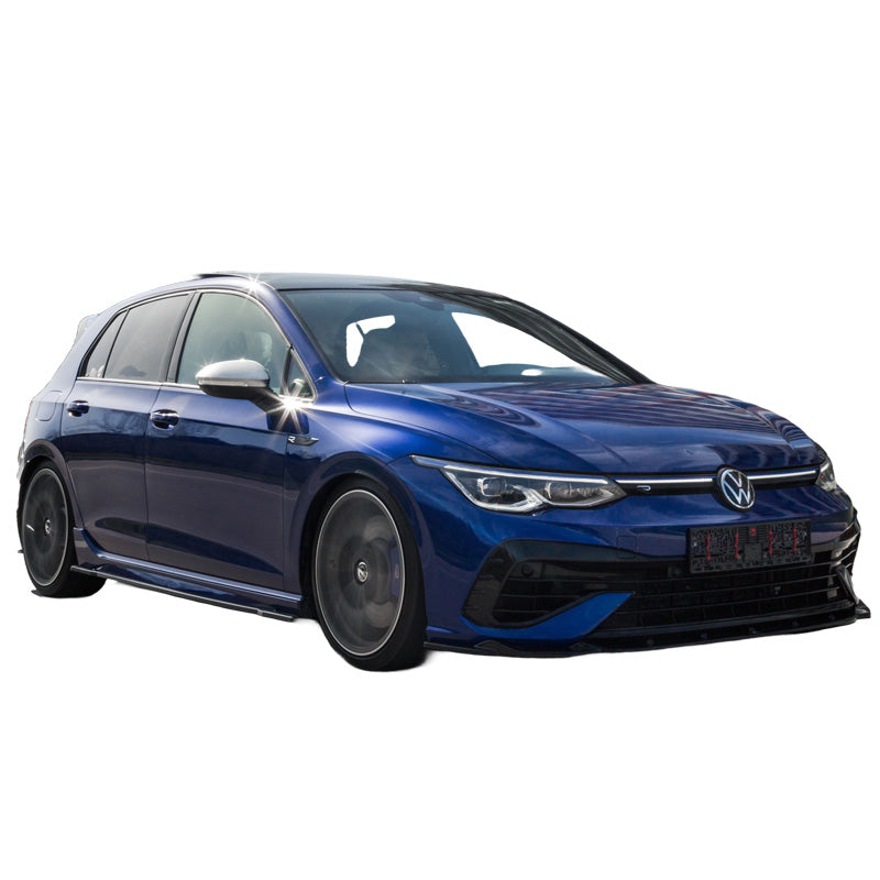 OneWay, minigonne, nero lucido, adatto a Volkswagen Golf VIII HB/Variant R 2020-, set in 2 pezzi