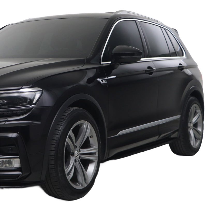 OneWay, Side Skirts, Glossy Black, Fits Volkswagen Tiguan II R-Line 2016-2020