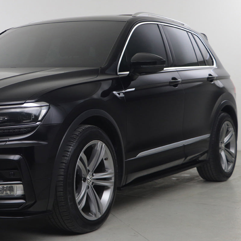 OneWay, minigonne, nero lucido, adatto a Volkswagen Tiguan II Allspace R-Line (2016-2020)