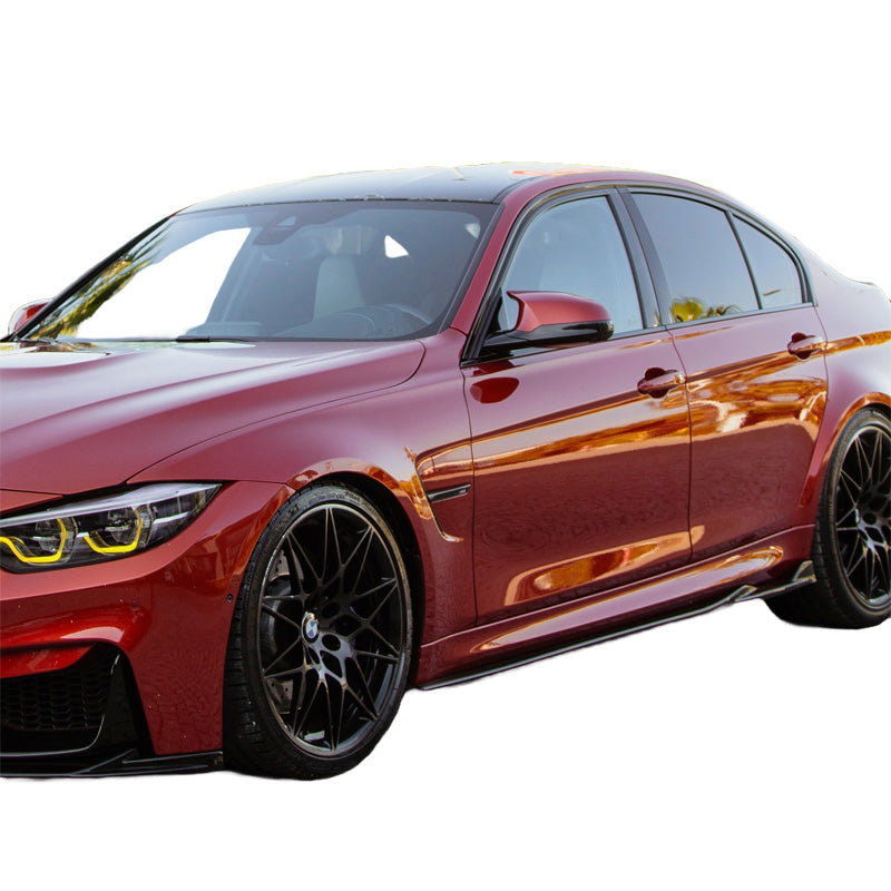 OneWay, progi boczne, czarny błyszczący, pasuje do BMW M3 F80 (2014-2018) – 2-częściowy zestaw