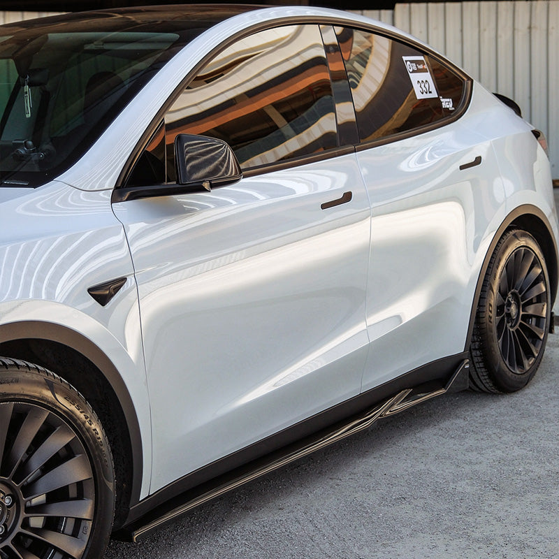 OneWay, zestaw progów bocznych, czarny na wysoki połysk, pasuje do Tesla Model Y (2019-2025)