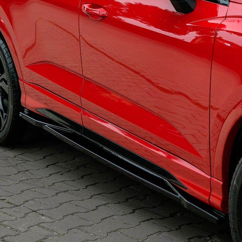 OneWay, bas de caisse, noir brillant, compatible avec Audi Q3 (F3B) S-Line & Q3 Sportback (F3N) S-Line (2019-2025)
