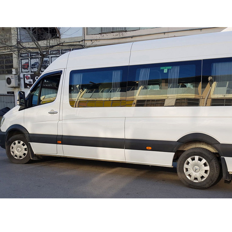 OneWay, Profili passaruota, Nero opaco, Compatibile con Mercedes Sprinter W906 (2006-2013), 'ABS' – 4 pezzi