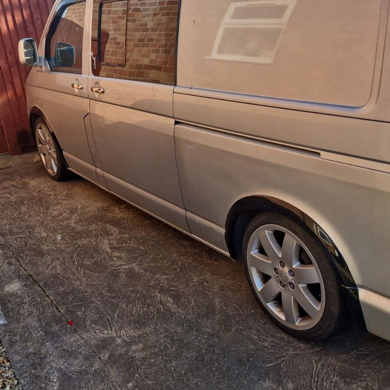 OneWay, Wheel Arch Extensions, Gloss Black, Fits Volkswagen Transporter T5/T5.1 2003-2015, 8 pieces