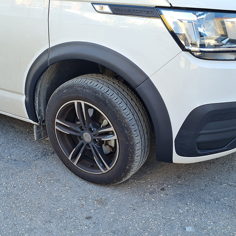 OneWay, Nakładki na nadkola, 4 szt., Matowa czerń, Pasuje do Volkswagen Transporter T6.1 (2020-2022), krótki rozstaw osi, 8-częściowy zestaw