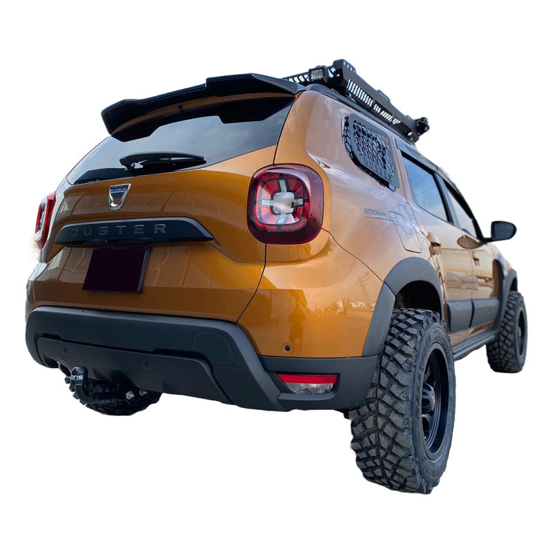 OneWay, Passaruota, Nero Opaco, Adatto a Dacia Duster II (2018-2024), set da 8 pezzi