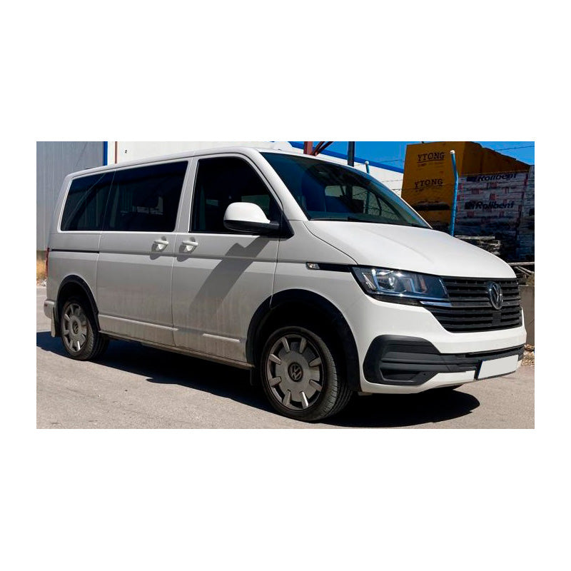 OneWay, Zestaw listew nadkoli, matowa czerń, Pasuje do Volkswagen Transporter T6.1 (2020-2022), krótki rozstaw osi/lewe drzwi przesuwne