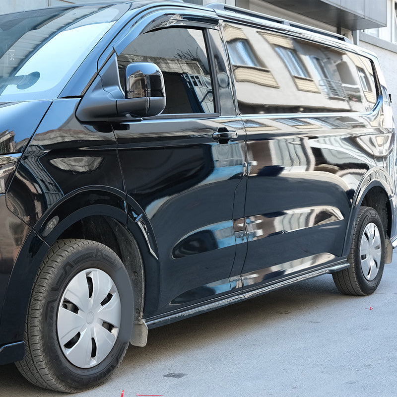 OneWay, Skærmforstørrer, Gloss black, passer til Volkswagen Transporter T7 (2024-) (Lang hjulbase)