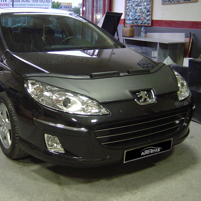 AutoStyle, HoodBra, compatibile con Peugeot 407 2004-2008 nero
