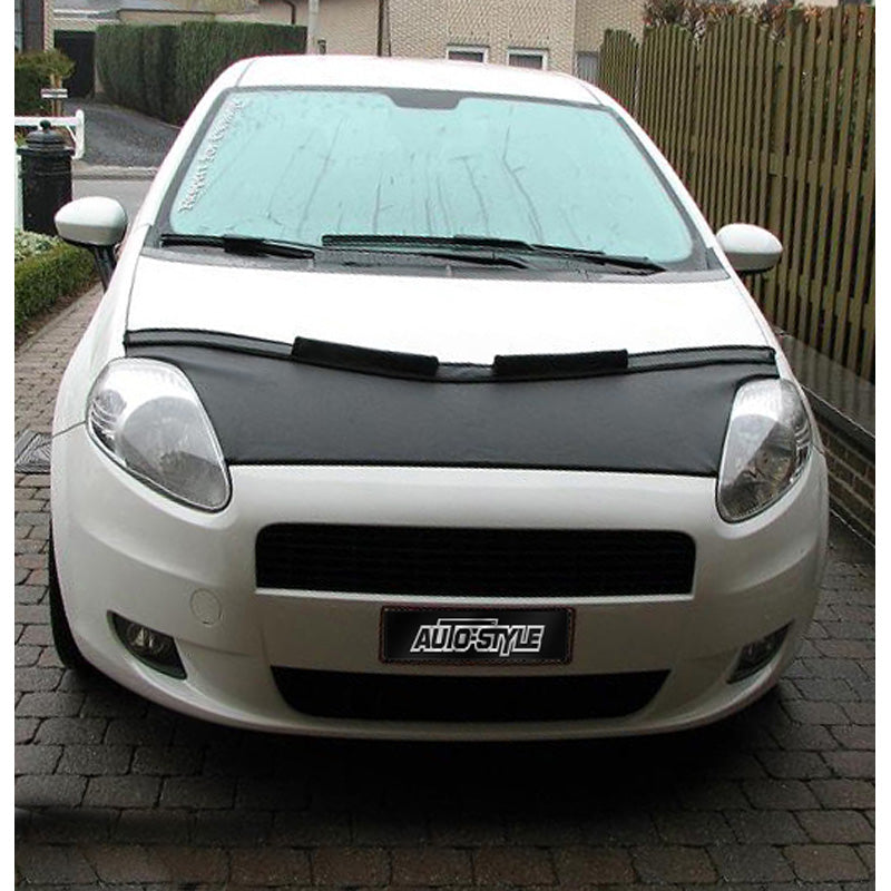 AutoStyle, HoodBra, compatibile con Fiat Grande Punto 2005-2008 nero