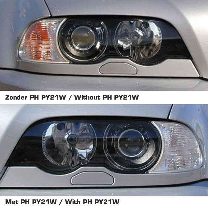 Philips, SilverVision knipperlichtlampen PY21W 21W (BAU15S) - Set van 2 stuks - E-gekeurd