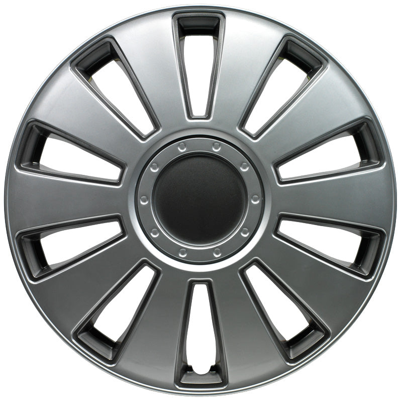AutoStyle, Hjulkapsler, 4stk, Pennsylvania 14-tommer silver/charcoal grey