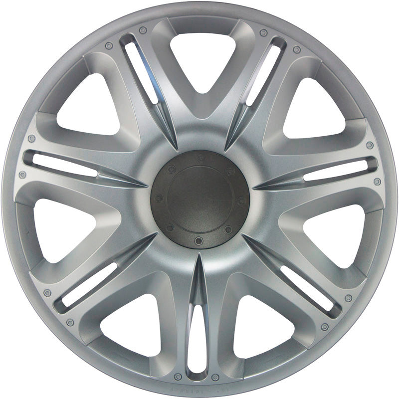 J-Tec, Wheel covers, 4 pcs, Nascar 14-inch silver