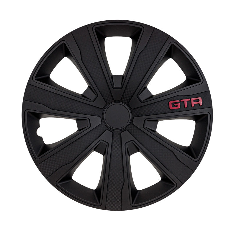 J-Tec, Hjulkapsler, 4stk, GTR Carbon 14-tommer black