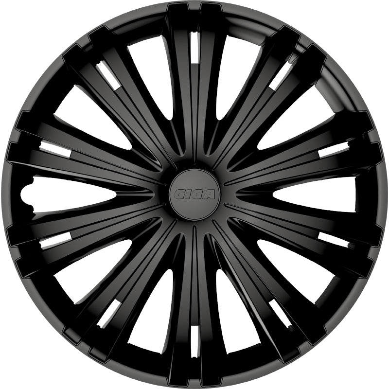 AutoStyle, Hjulkapsler, 4stk, Giga 14-tommer mat black