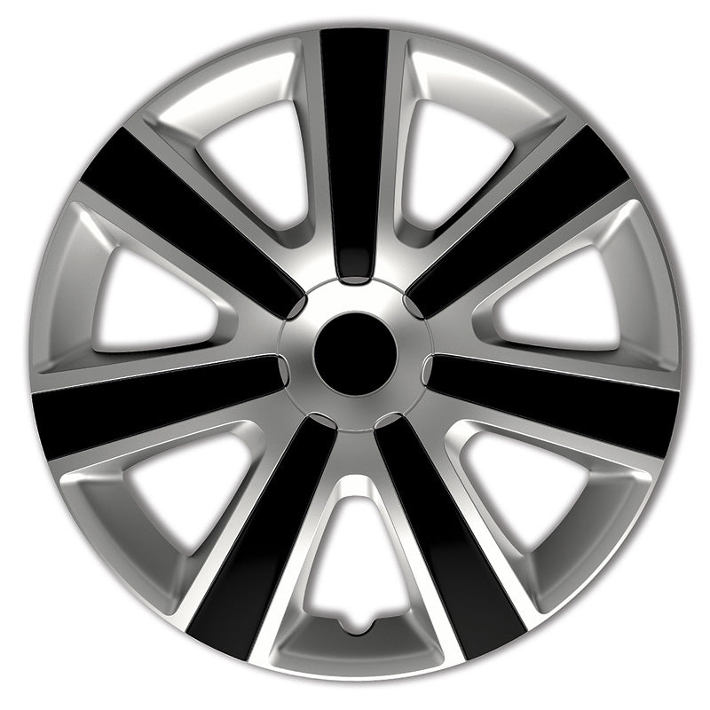 AutoStyle, Copricerchi, 4 pz, VR 15 pollici argento/nero