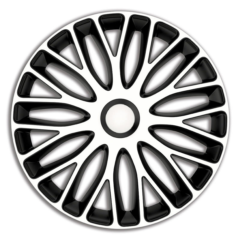 AutoStyle, Copricerchi, 4 pz, Mugello 17 pollici bianco/nero