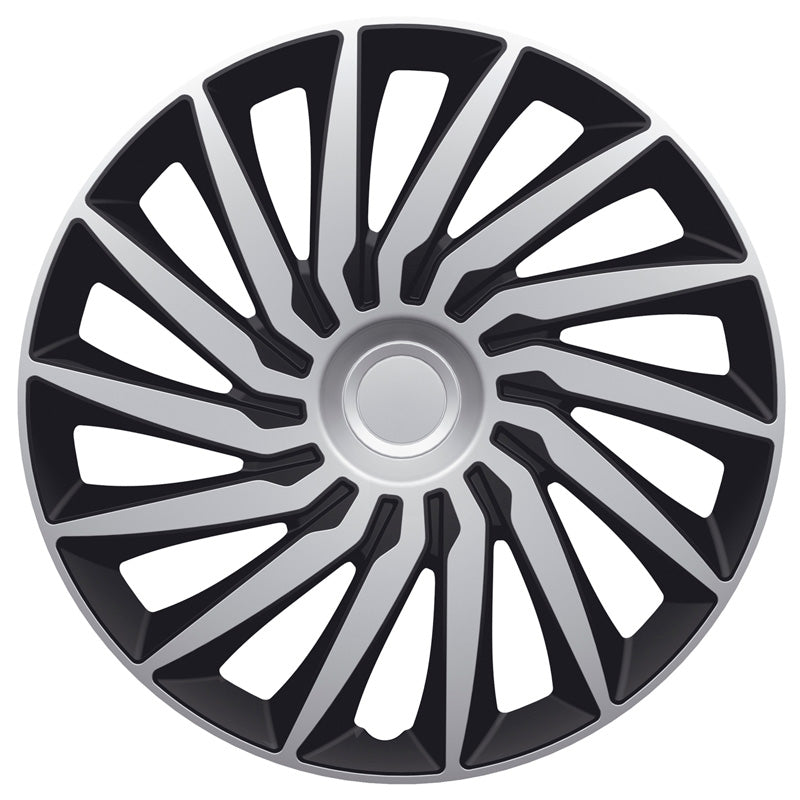 AutoStyle, Wheel covers, 4 pcs, Kendo 14-inch silver/black