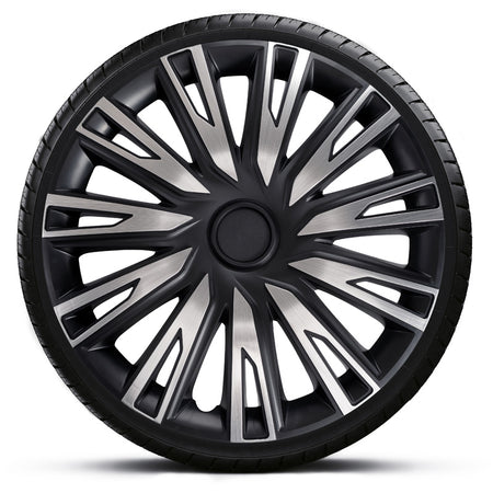 AutoStyle, Hjulkapselsæt 'Copra', Alu/Sort, 16-inch, Sæt af 4