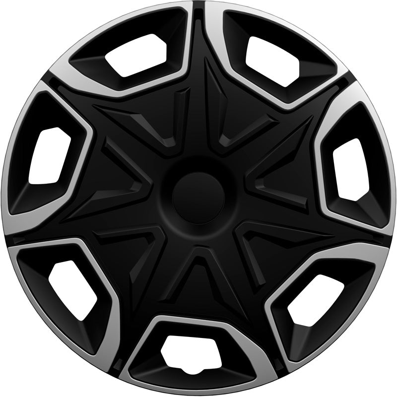 AutoStyle, zestaw kołpaków, wzór Blade, 16-tommer, Srebrno/Czarny, 4 szt.