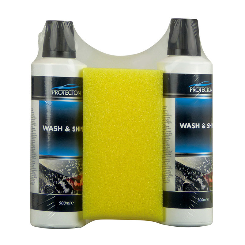 Protecton, sada na mytí a lesk - 2x 500 ml s houbičkou