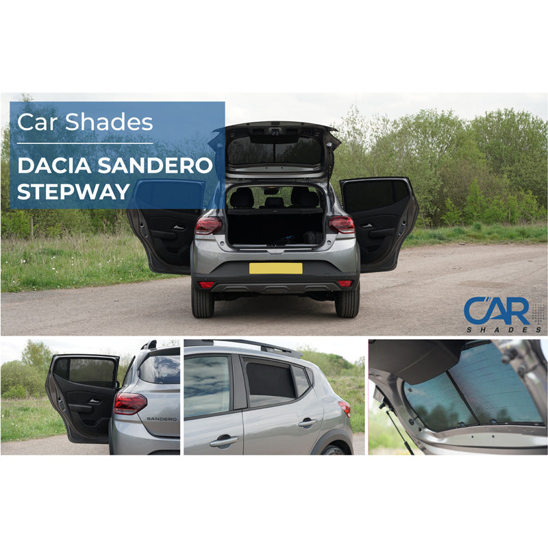 Car Shades, Solgardin, 4-stykker, passer til Dacia Sandero/Stepway III (2021-)
