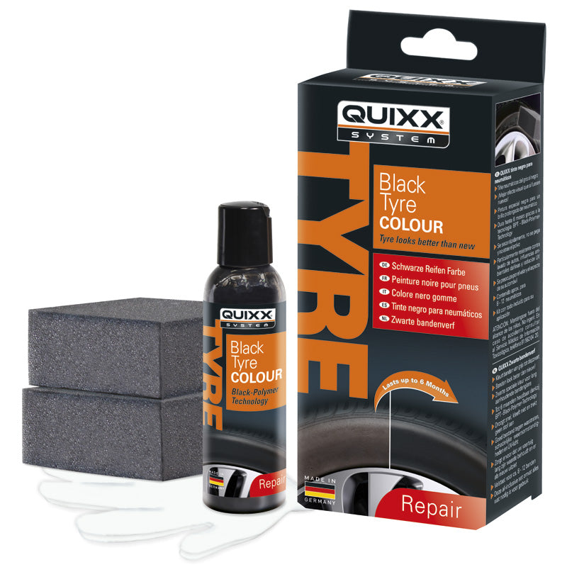 QUIXX, colore per pneumatici nero - 75ml