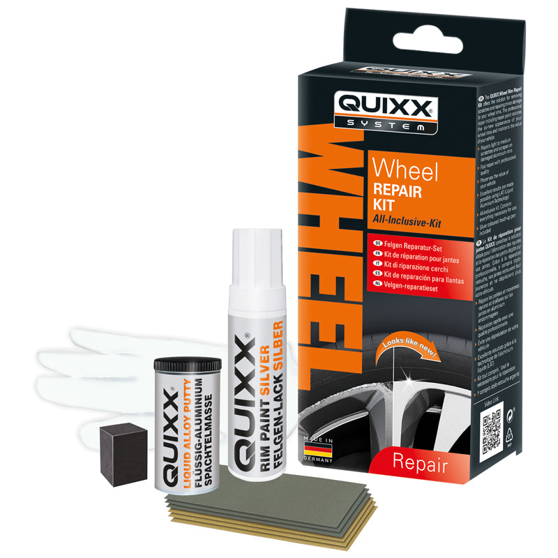 QUIXX, kit di riparazione per ruote in alluminio - Argento