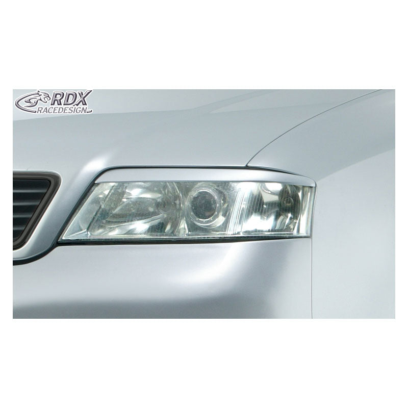RDX Racedesign, Cejas de faros, compatible con Audi A6 4B/C5 1997-2001 (ABS)