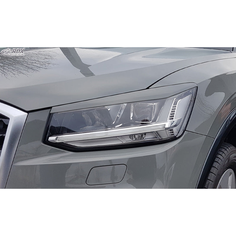 RDX Racedesign, Headlight Eyelids, fits Audi Q2 (GA) 2016- (ABS)