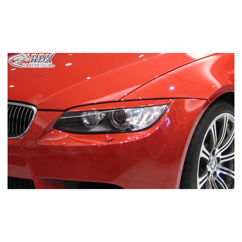 RDX Racedesign, Ciglia fari, compatibile con BMW 3-Series E92/E93 Coupé/Cabrio -2010 (ABS)