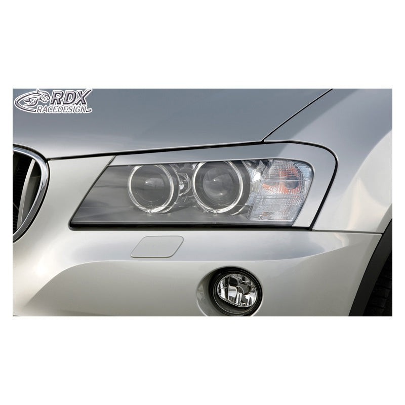 RDX Racedesign, palpebre fari, adatto a BMW X3 F25 2010-2014 (ABS)