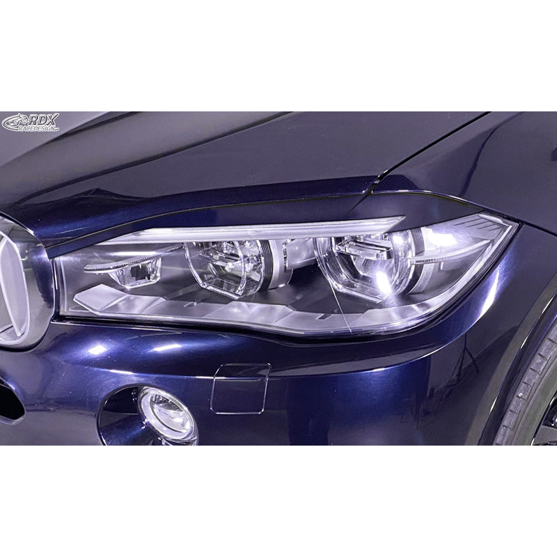 RDX Racedesign, Headlight Eyelids, Fits BMW X5 F15 2013-2018 (ABS)