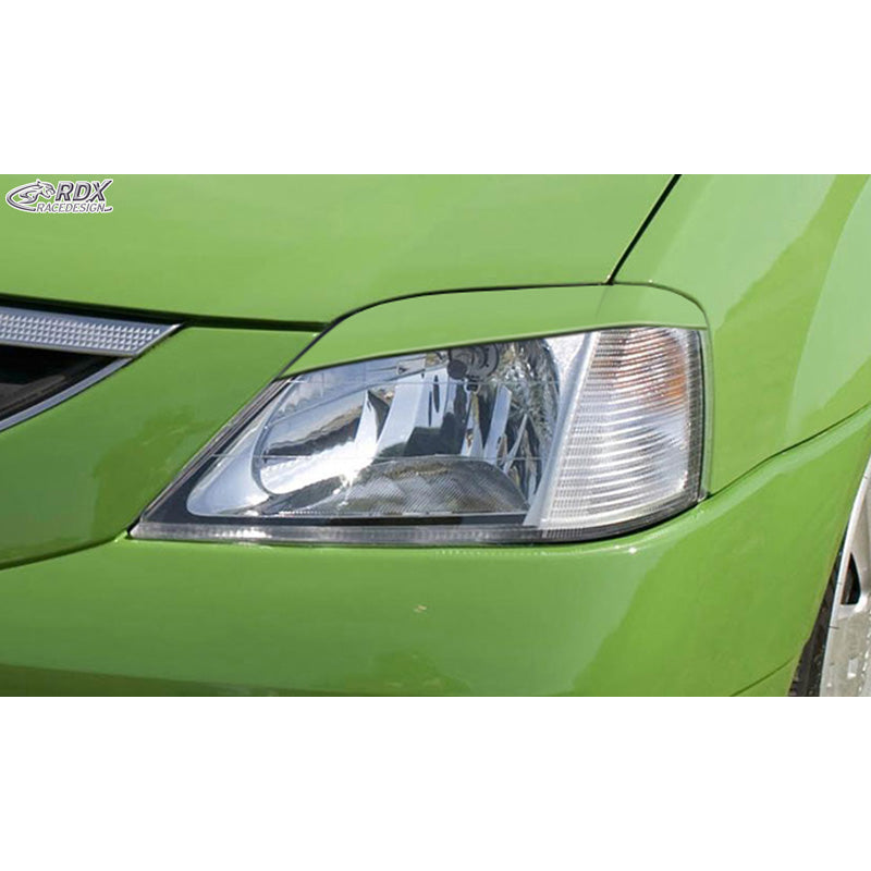 RDX Racedesign, cejas de faros, fits Dacia Logan -2008 (ABS)