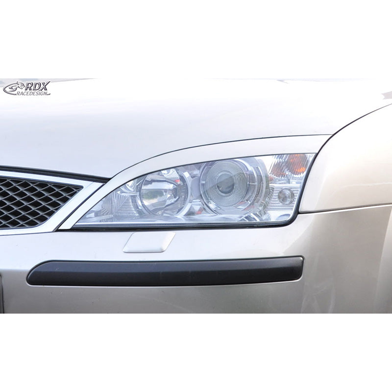 RDX Racedesign, sopracciglia fari, adatte a Ford Mondeo 2001-2007 (ABS)