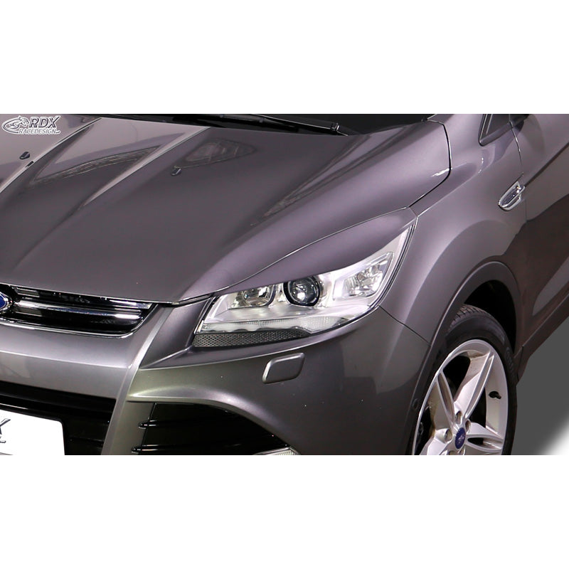 RDX Racedesign, Cejas de faro, para Ford Kuga II (DM2) excepto Facelift 2013-2016 (ABS)