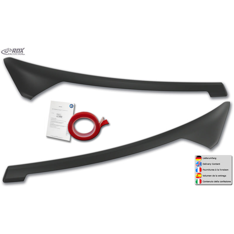 RDX, Sopracciglia fari, ABS, adatto a Ford Transit Courier & Tourneo Courier (2023-)