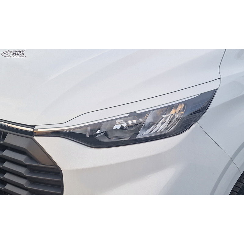 RDX, Cejas de faro, blanco, compatible con Ford Transit Custom & Tourneo Custom (V710) (2023-)