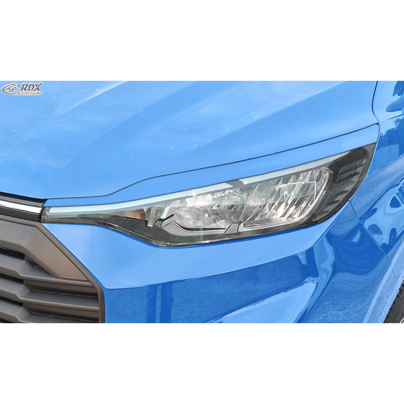 RDX, Cejas de faro, negro, compatible con Ford Transit Custom & Tourneo Custom (V710) (2023-)
