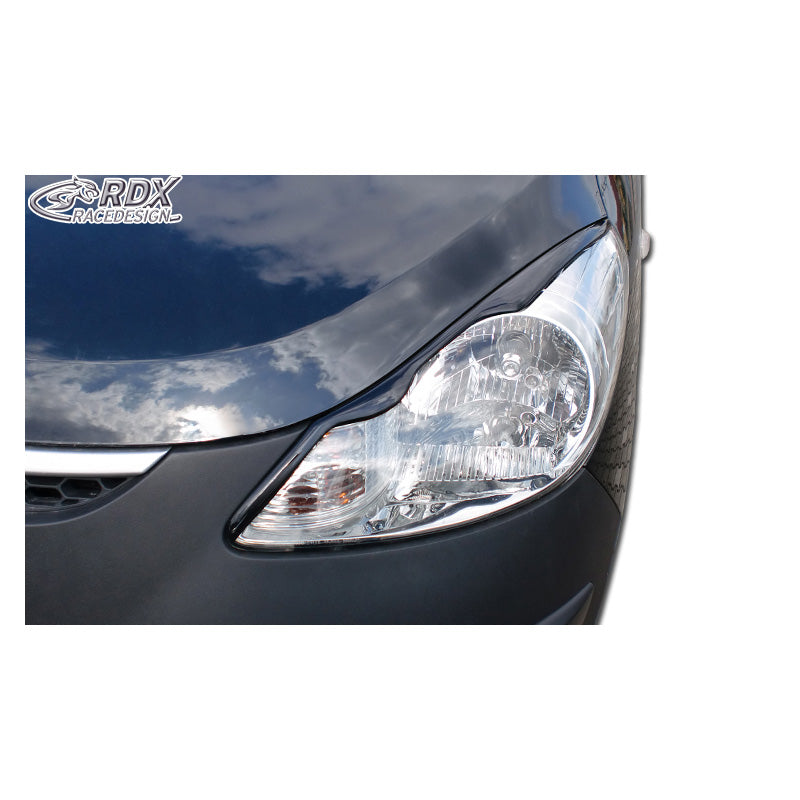 RDX Racedesign, sopracciglia fari, adatto a Hyundai i10 2008- (ABS)