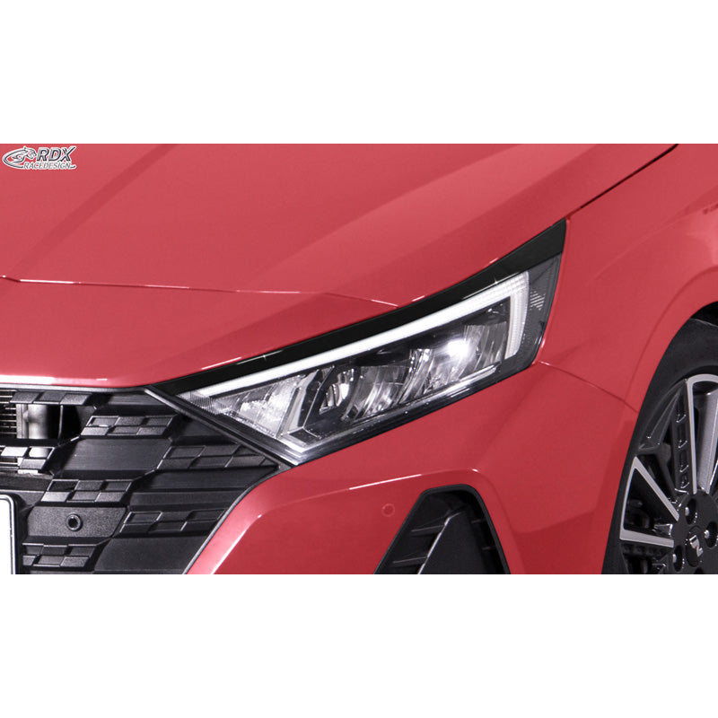 RDX, Kryty světlometů, lesklá černá, pasuje na Hyundai i20 (2020-)