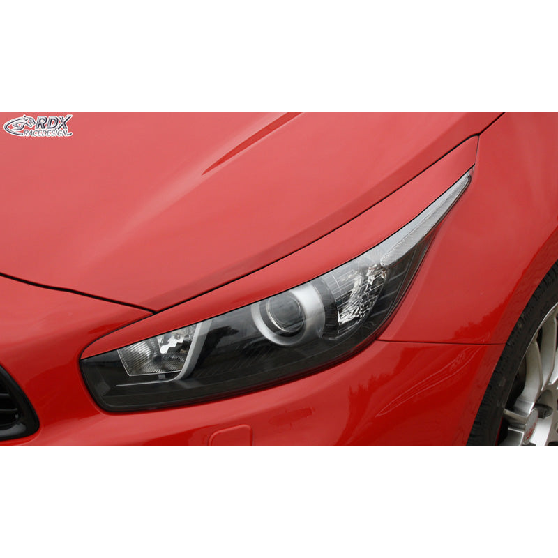 RDX Racedesign, kryty světlometů, vhodné pro Kia Cee'd & Pro Cee'd JD 2012- (ABS)