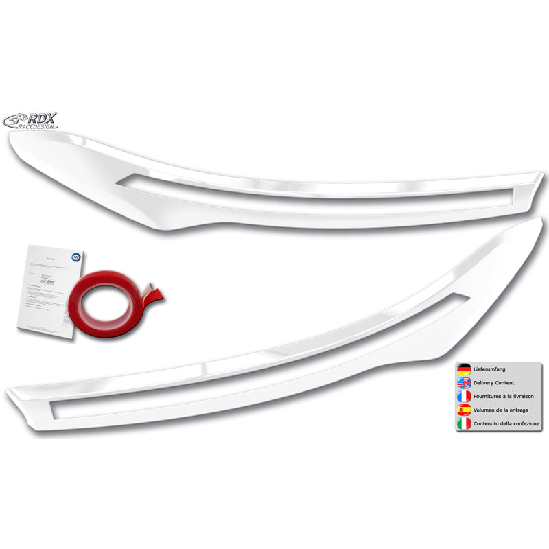 RDX, Koplampspoiler, ABS Hoogglans wit, past op Maxus (e)Deliver 9 (2020-)