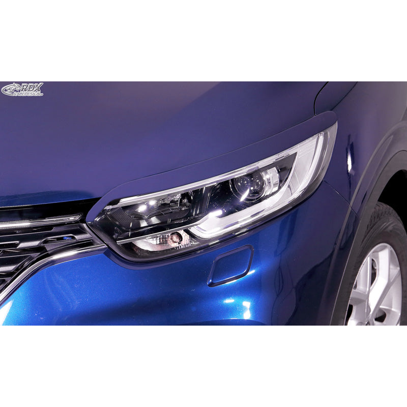 RDX Racedesign, palpebre fari, adatte per Renault Kadjar 2015-2022 (ABS)