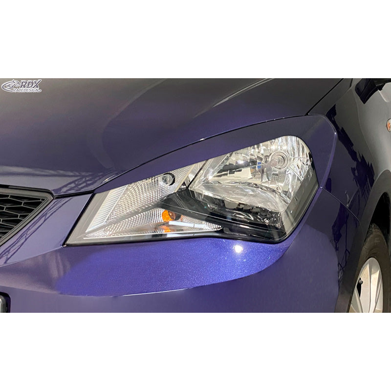 RDX Racedesign, stínítka světlometů, pasuje na Seat Mii 2011- (ABS)