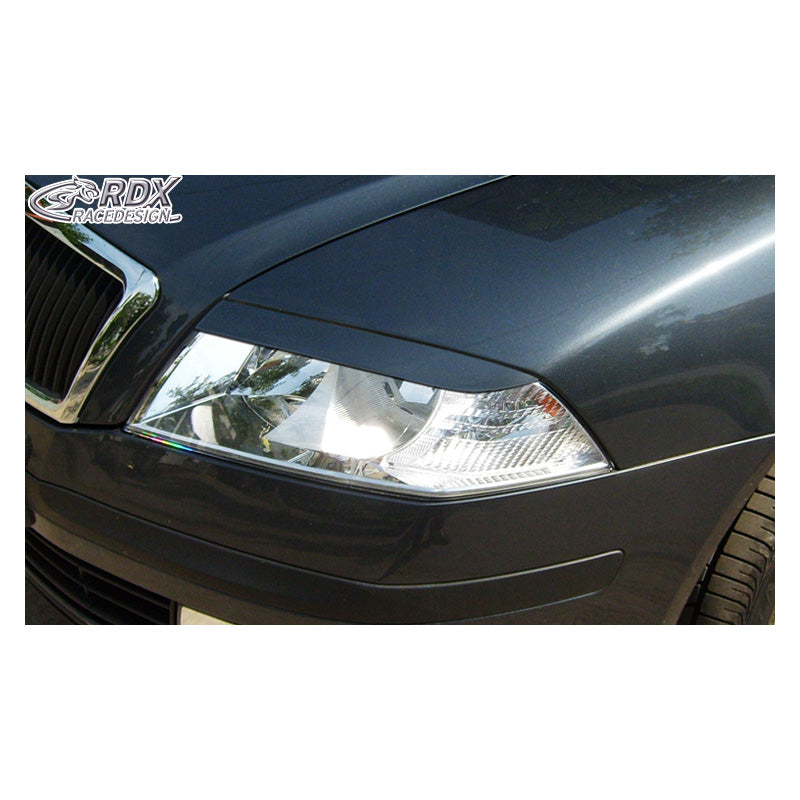 RDX Racedesign, sopracciglia fari, adatto a Skoda Octavia II 2004-2008 (ABS)