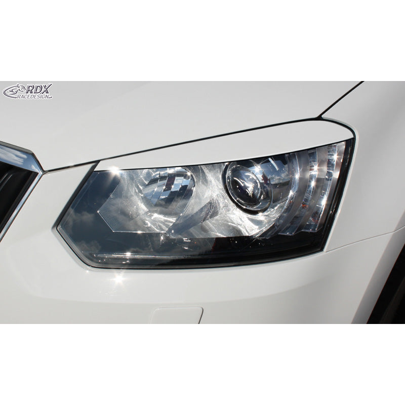 RDX Racedesign, sopracciglia fari, adatto a Skoda Yeti 2014- (ABS)