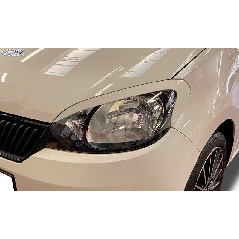 RDX Racedesign, stínítka světlometů, pasuje na Skoda Citigo 2011- (ABS)